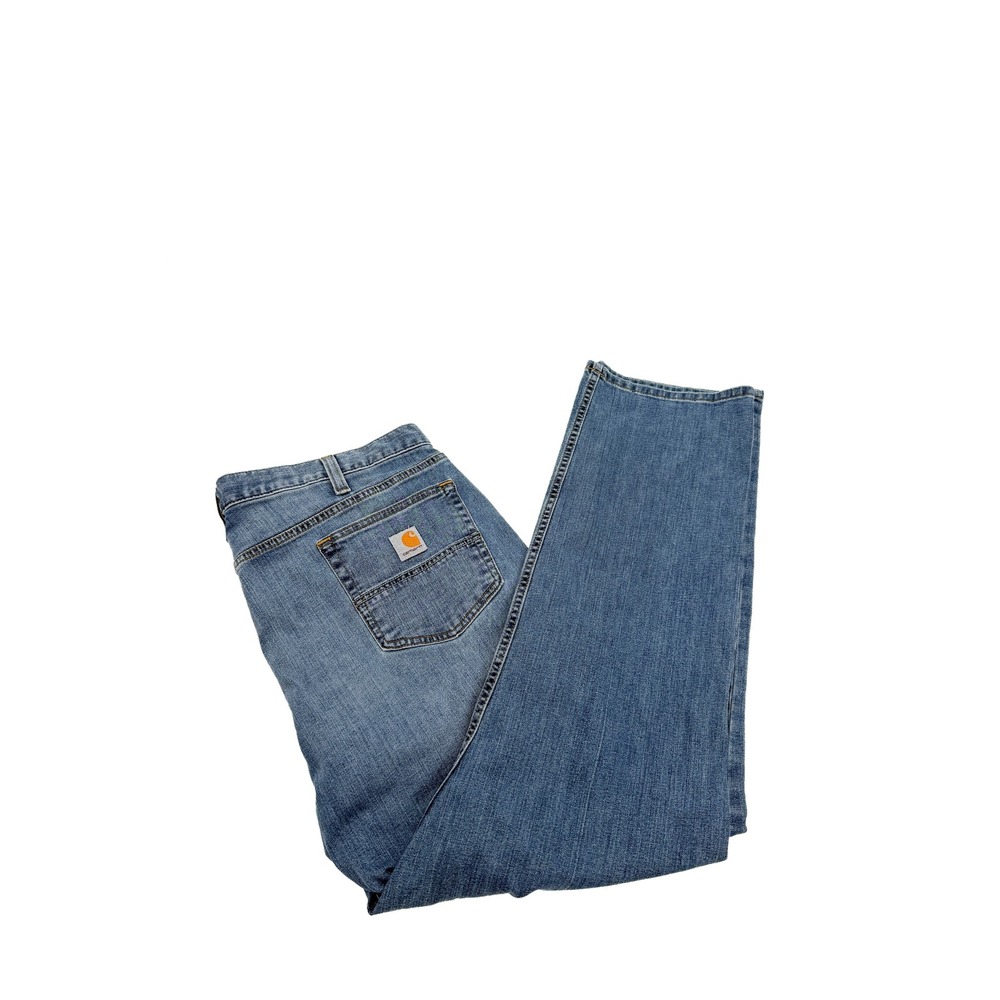 Carhartt Jeans Mens 40x32 Blue Rugged Flex Relaxed Fit Straight Leg 102804-964